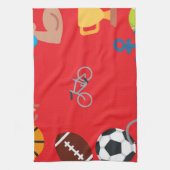 Linge De Cuisine émoticône sportive (Vertical)