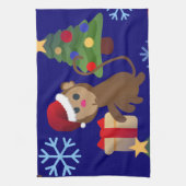 Linge De Cuisine Émotion de singe de père Noël (Vertical)