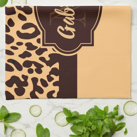 Linge De Cuisine Empreinte de léopard (Plié)