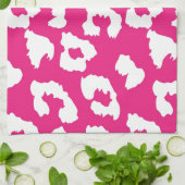 Linge De Cuisine Empreinte de léopard de guépard de roses indien (Plié)