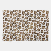 Linge De Cuisine Empreinte de léopard Parties scintillant or (Horizontal)