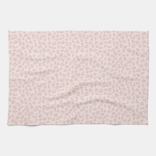 Linge De Cuisine Empreinte de léopard rose (Horizontal)