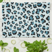 Linge De Cuisine Empreinte de léopard, Spots de léopard, Leopard bl (Plié)
