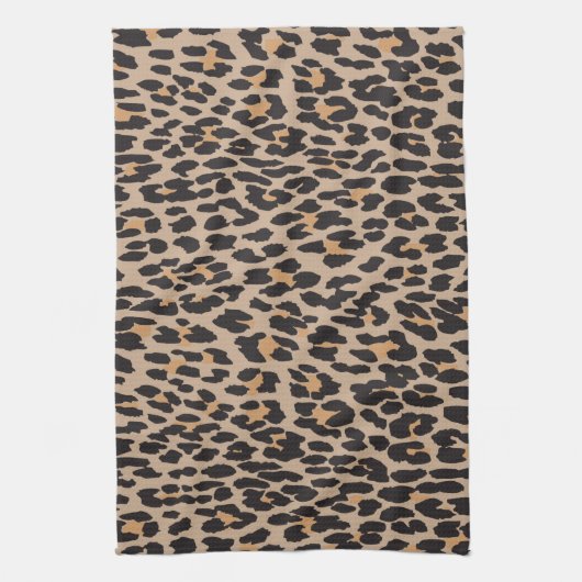 Linge De Cuisine Empreinte de léopard, Spots de léopard, Leopard Br (Vertical)