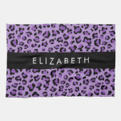 Linge De Cuisine Empreinte de léopard, Spots, Leopard Violet, Votre (Horizontal)