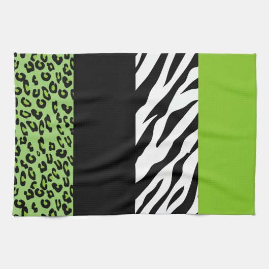 Linge De Cuisine Empreinte de léopard, Zebra Print, Poster de anima (Horizontal)