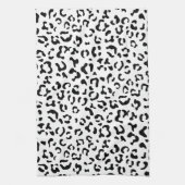 Linge De Cuisine Empreinte de léopard, Zones Léopard, Noir Et Blanc (Vertical)