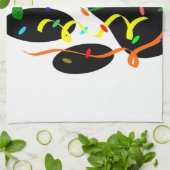 Linge De Cuisine Empreinte de patte De Chien Avec Confetti Et Strea (Plié)