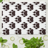 Linge De Cuisine Empreintes de patte de chat (Plié)