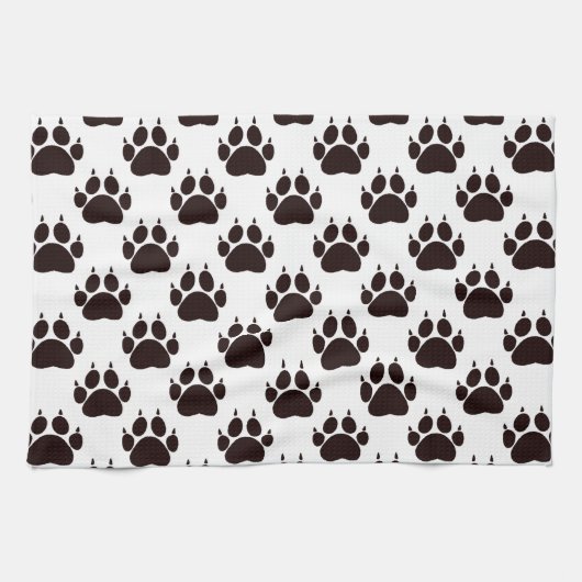 Linge De Cuisine Empreintes de patte de chat (Horizontal)