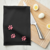 Linge De Cuisine Empreintes de pattes (Quart Plié)