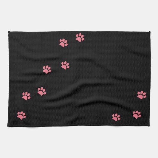 Linge De Cuisine Empreintes de pattes (Horizontal)