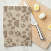 Linge De Cuisine Empreintes de pattes de chien ou de chat (Quart Plié)