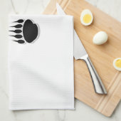 Linge De Cuisine Empreintes de pattes de l'ours noir (Quart Plié)