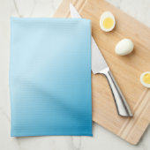 Linge De Cuisine Empreintes Pieds Nus Bleu (Quart Plié)
