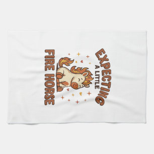 Linge De Cuisine En attente d'un petit cheval de feu Chemise bébé v