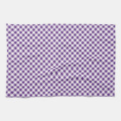 Linge De Cuisine en vichy blanc violet simple (Horizontal)