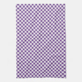 Linge De Cuisine en vichy blanc violet simple (Vertical)