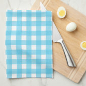Linge De Cuisine En vichy bleu cérusé clair (Quart Plié)