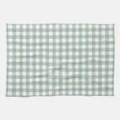 Linge De Cuisine En vichy de grenouilles à bulles - plaid vert laur (Horizontal)