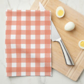 Linge De Cuisine En vichy orange (Quart Plié)