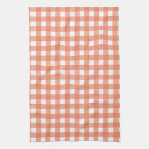 Linge De Cuisine En vichy orange