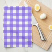 Linge De Cuisine En vichy périphérique et blanc (Quart Plié)