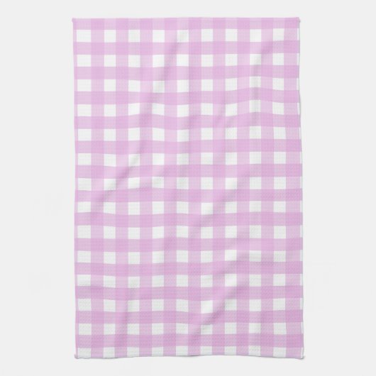 Linge De Cuisine En vichy rose pâle (Vertical)