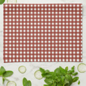 Linge De Cuisine En vichy rouge et blanc (Plié)