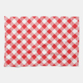 Linge De Cuisine En vichy rouge et blanc (Horizontal)