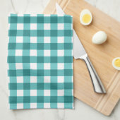 Linge De Cuisine en vichy turquoise (Quart Plié)