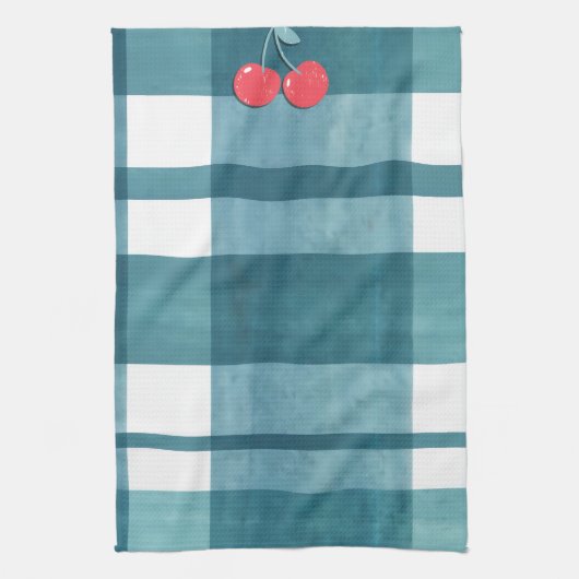 Linge De Cuisine En vichy vert (Vertical)