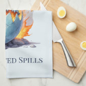 Linge De Cuisine Enchanted Spills Blue Dragon (Quart Plié)