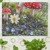 Linge De Cuisine Enchanter Toadstools pluie Imaginaire mystique (Plié)