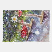 Linge De Cuisine Enchanter Toadstools pluie Imaginaire mystique (Horizontal)