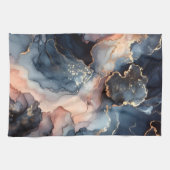 Linge De Cuisine encre d'alcool bleu foncé (Horizontal)