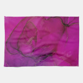 Linge De Cuisine encre d'alcool pourpre (Horizontal)