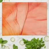 Linge De Cuisine encre d'alcool rouge (Plié)