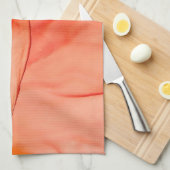 Linge De Cuisine encre d'alcool rouge (Quart Plié)