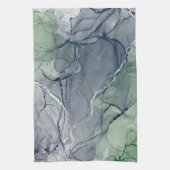 Linge De Cuisine encre d'alcool verte (Vertical)