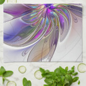 Linge De Cuisine Energetic, Colorful Abstract Fractal Art Flower (Plié)