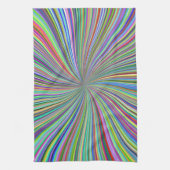 Linge De Cuisine Énergétique Colorful Ribbon Sunburst (Vertical)
