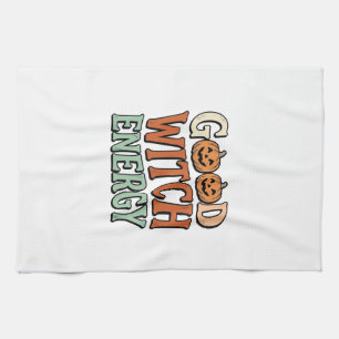 Linge De Cuisine Énergie de bonne sorcière Design vectoriel Hallowe