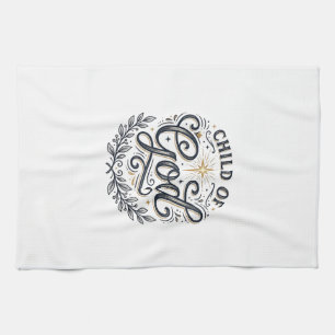 Linge De Cuisine Enfant de Dieu Design de T-Shirt Gravure Vintage_1