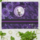 Linge De Cuisine Enfant de lune violette (Plié)