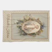 Linge De Cuisine Enfant Jésus Automne Floral (Horizontal)