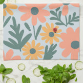 Linge De Cuisine Enfants Cute Ladybug Polka dot Daisy Flower Motif (Plié)