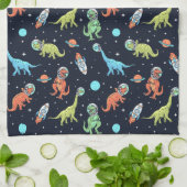 Linge De Cuisine Enfants Dinosaur Astronaut Motif (Plié)
