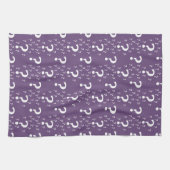 Linge De Cuisine Énigme point d'interrogation puzzle violet (Horizontal)