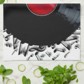 Linge De Cuisine Enregistrement de notes musicales (Plié)